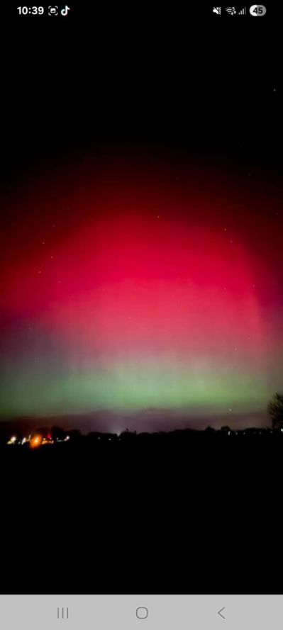 Aurora - The northern lights, in Newcastle.
