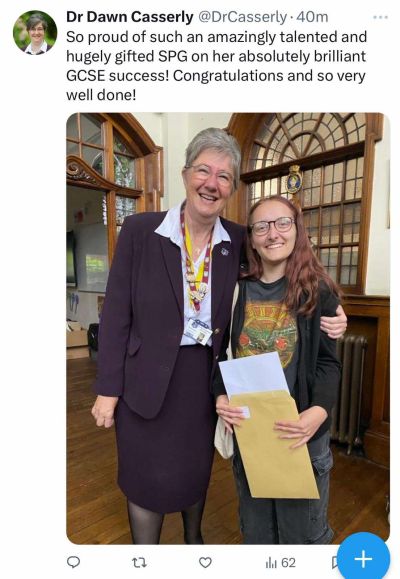 For Mistyeyes - Beth and her fantastic GCSE results, congratulations!
