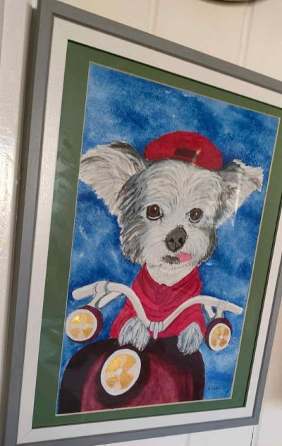 Misty's painting of Minnie
