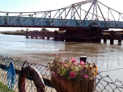 bridge
swing  bridge which carries railway over the river at Reedham Norfolk
